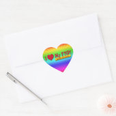 STICKER CŒUR J'ADORE MON PRATICIEN FNP VALENTINE FAMILY NURSE (Enveloppe)