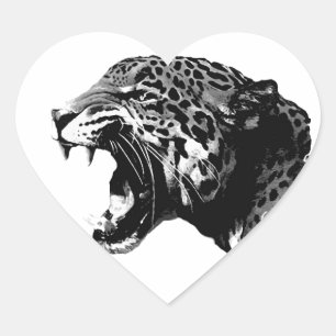 Sticker Cœur Jaguar