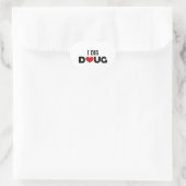 Sticker Cœur J'ai creg Doug (Sac)