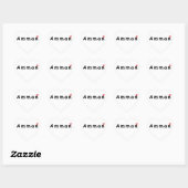 Sticker Cœur J'aime Amman (Feuille)
