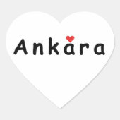 Sticker Cœur J'aime Ankara (Devant)