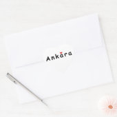 Sticker Cœur J'aime Ankara (Enveloppe)
