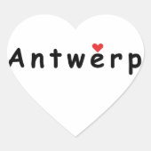 Sticker Cœur J'aime Anvers (Devant)