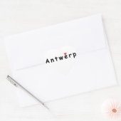 Sticker Cœur J'aime Anvers (Enveloppe)