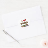 Sticker Cœur J'aime des livres (Enveloppe)