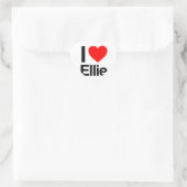 Sticker Cœur j'aime ellie (Sac)