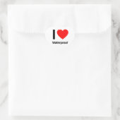 Sticker Cœur j'aime imperméable (Sac)