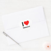 Sticker Cœur j'aime imperméable (Enveloppe)