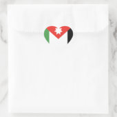 Sticker Cœur J'aime Jordanie (Sac)