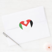 Sticker Cœur J'aime Jordanie (Enveloppe)