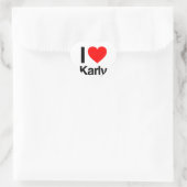Sticker Cœur j'aime karly (Sac)