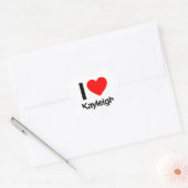 Sticker Cœur j'aime kayleigh (Enveloppe)