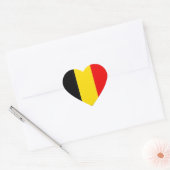 Sticker Cœur j'aime la Belgique (Enveloppe)