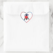 STICKER CŒUR J'AIME L'ART (Sac)