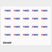 Sticker Cœur J'aime l'avortement (Feuille)
