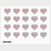 Sticker Cœur "J'aime le Pays-Bas" (Feuille)