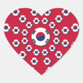 Sticker Cœur J'aime le rouge (Devant)