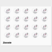 Sticker Cœur J'Aime Le Softball (Feuille)