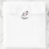 Sticker Cœur J'Aime Le Softball (Sac)