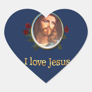 Sticker Cœur J'aime les cadeaux de Jésus