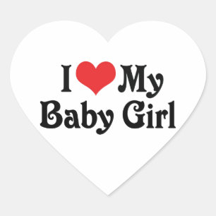 Sticker Cœur J'aime ma petite fille