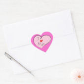 Sticker Cœur J'aime maman (Enveloppe)