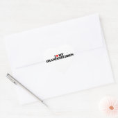 STICKER CŒUR J'AIME MES PETITS-ENFANTS (Enveloppe)