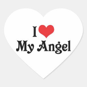 Sticker Cœur J'aime mon ange