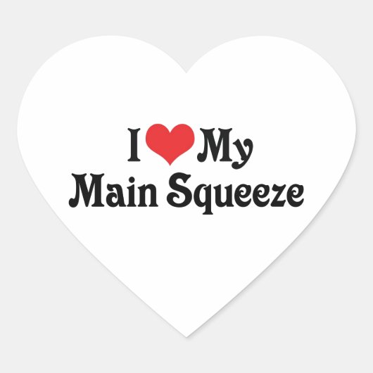 Sticker Cœur J'aime mon petit ami (Devant)