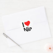 Sticker Cœur j'aime nia (Enveloppe)