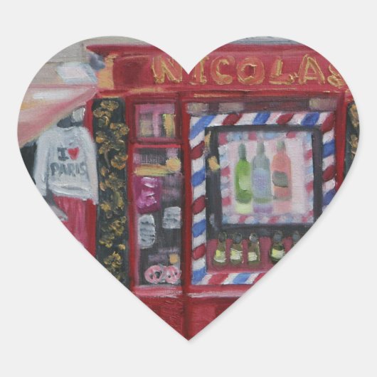 STICKER CŒUR J'AIME PARIS (Devant)