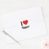 Sticker Cœur j'aime stacy (Enveloppe)