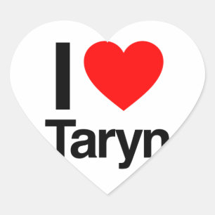 Sticker Cœur j'aime taryn