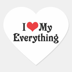 Sticker Cœur J'aime tout de moi