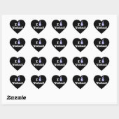 Sticker Cœur J'Aime Yokai ! (Feuille)