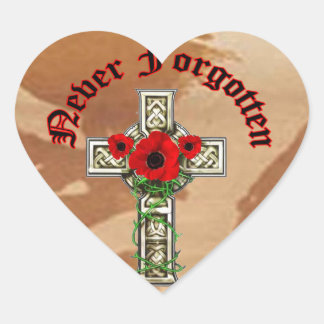 Sticker Cœur Jamais oublié