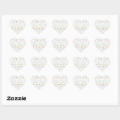 Sticker Cœur Janvier 3 Anniversaire (Feuille)