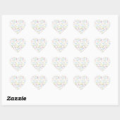 Sticker Cœur Janvier 8 Anniversaire (Feuille)