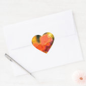 STICKER CŒUR JARDIN DES FLEURS (Enveloppe)