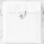 Sticker Cœur Jardin Enchanté Petite Fée Anniversaire Favoriser (Sac)