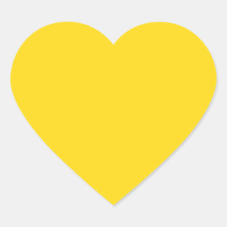 Sticker Cœur jaune
