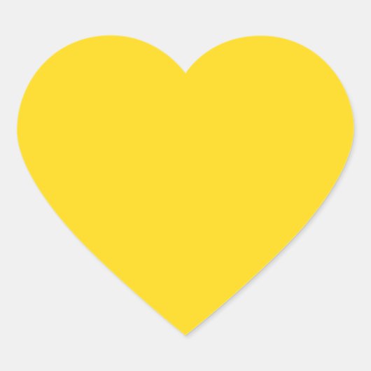 Sticker Cœur jaune (Devant)