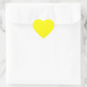Sticker Cœur Jaune clair (couleur solide) (Sac)
