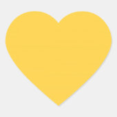 Sticker Cœur Jaune Clair (de couleur or), (Devant)