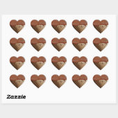 Sticker Cœur Je (Coeur) Crème de glace ! Chocolat (Feuille)