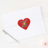 Sticker Cœur je crois au système buddy (Enveloppe)
