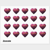 Sticker Cœur Je t'aime (Feuille)