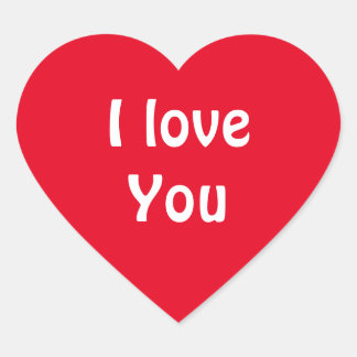 Sticker Cœur Je t'aime