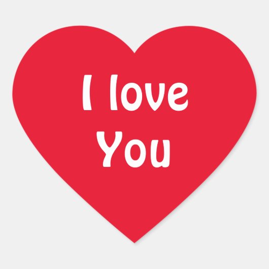 Sticker Cœur Je t'aime (Devant)