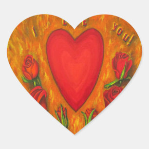 Sticker Cœur Je t'aime